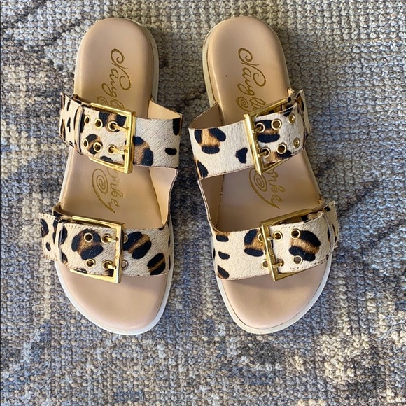 naughty monkey leopard sandals